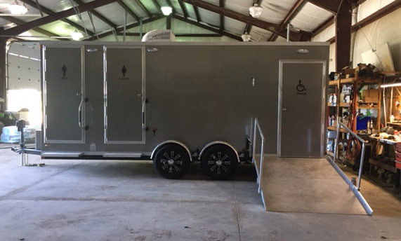 Executive 20 ft Restroom Trailer Rental in Michigan